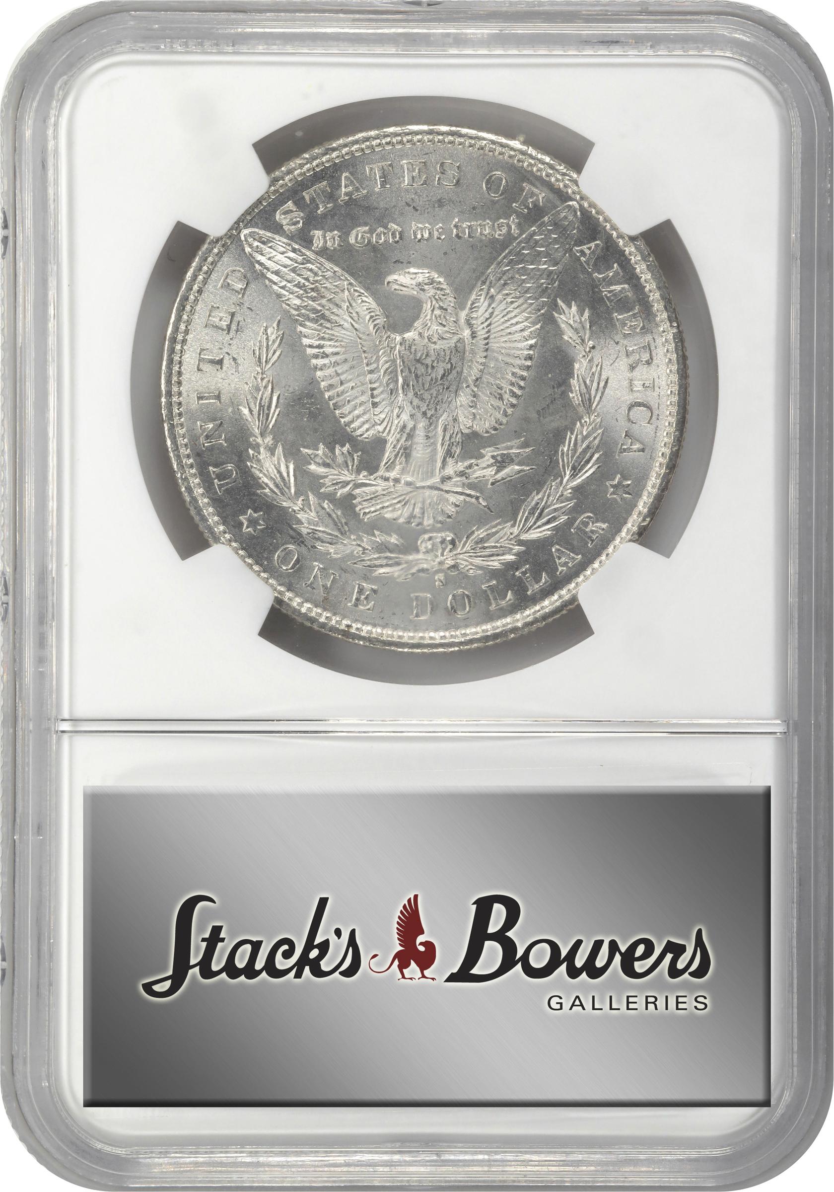 1880/9-S Morgan Silver Dollar. VAM-11. Hot 50 Variety. Medium S