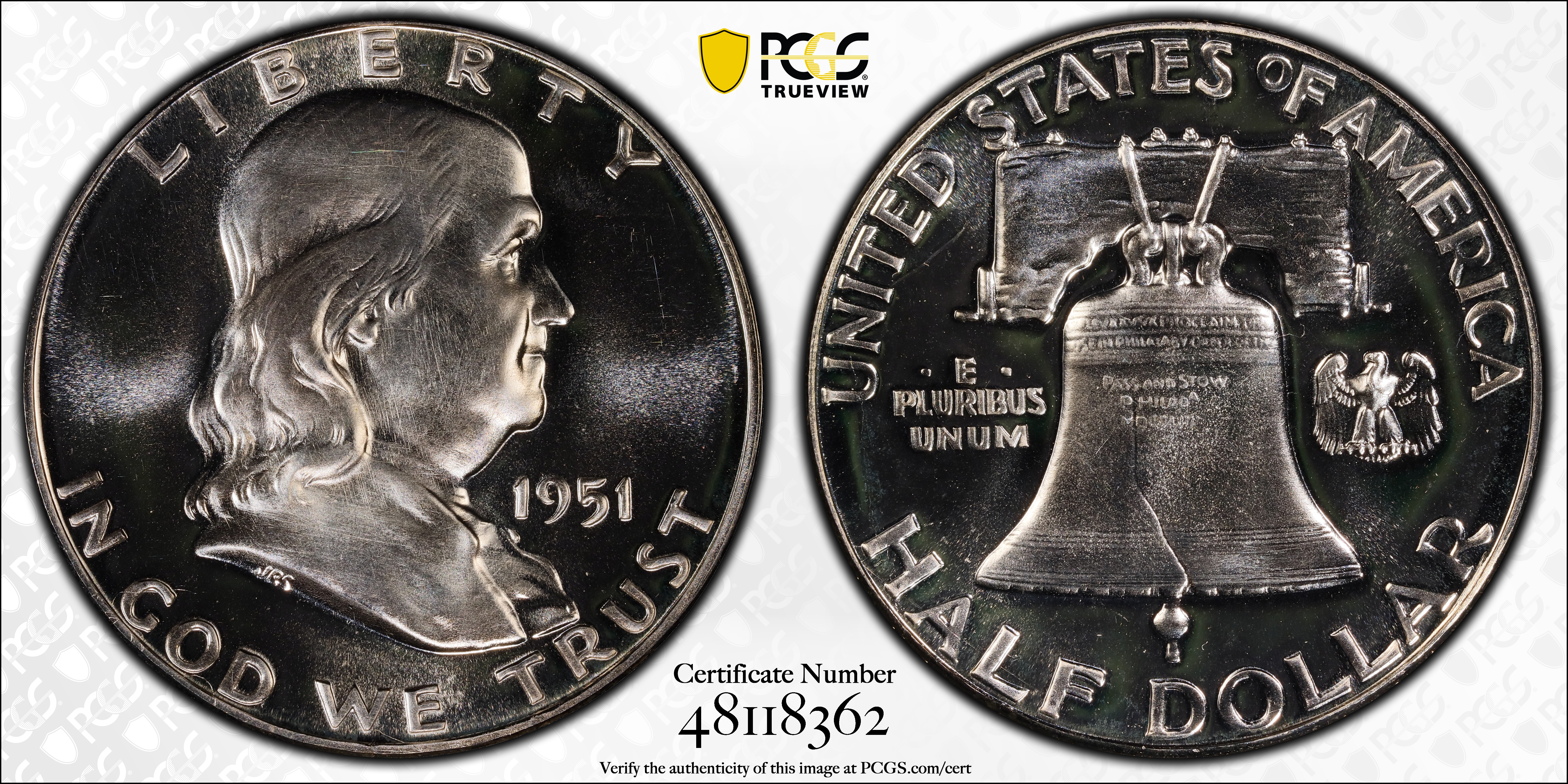 1951年 ベルギー 100フラン銀貨 PCGS認証 1951 FRANKLIN HALF DOLLAR, PROOF, 50C, NGC, PF 65, PR65 | eBay