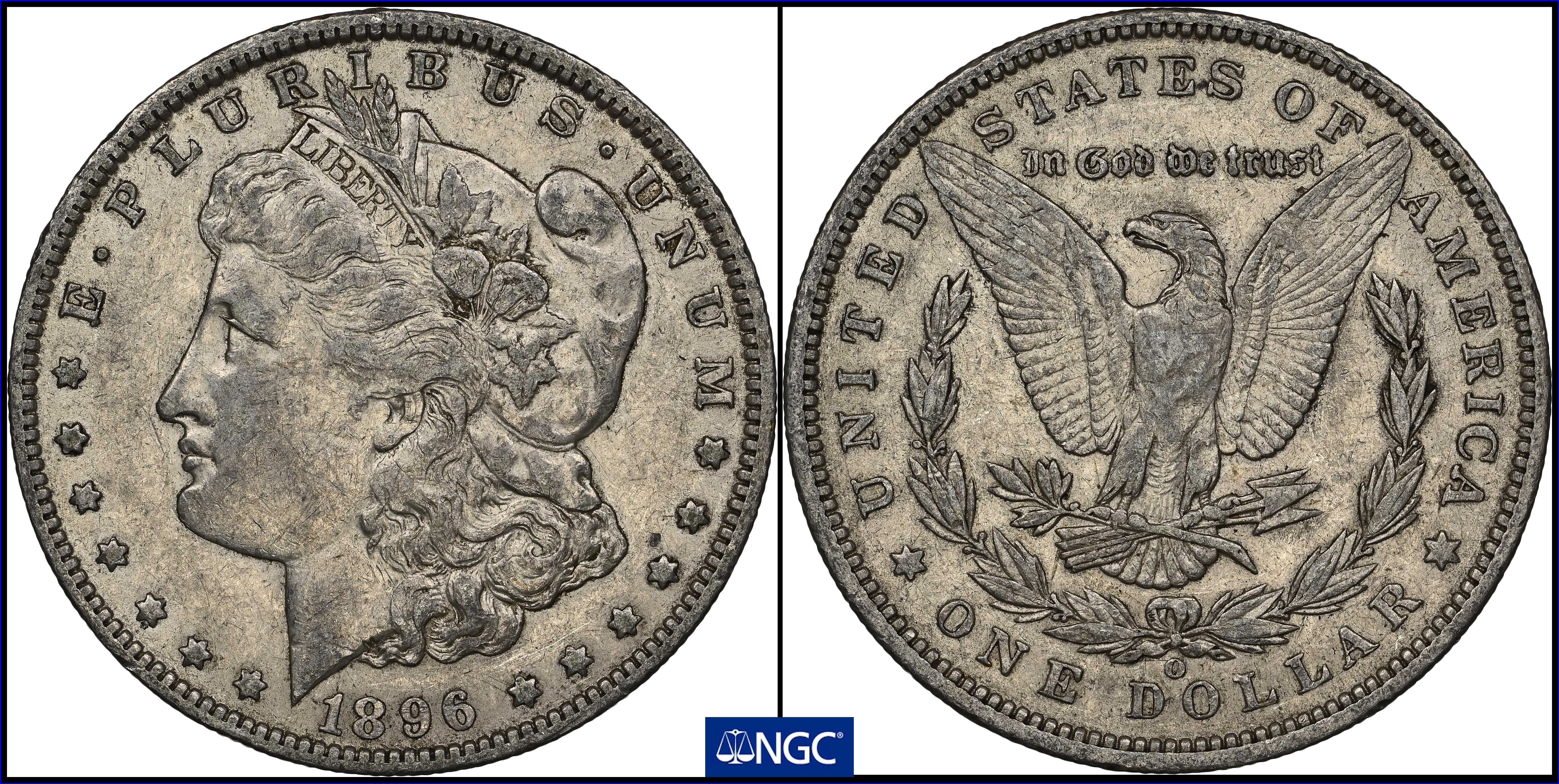 1896-O Morgan Silver Dollar. EF-45 (NGC)., XF45 - PCGS Auction Prices