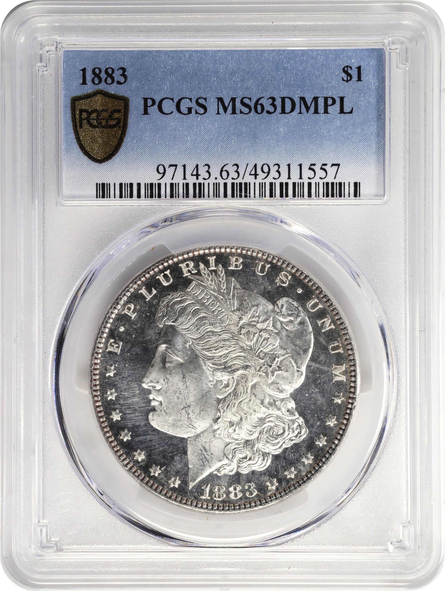 1883年 MORGAN SILVER DOLLAR アメリカPCGS MS63 【公式通販】