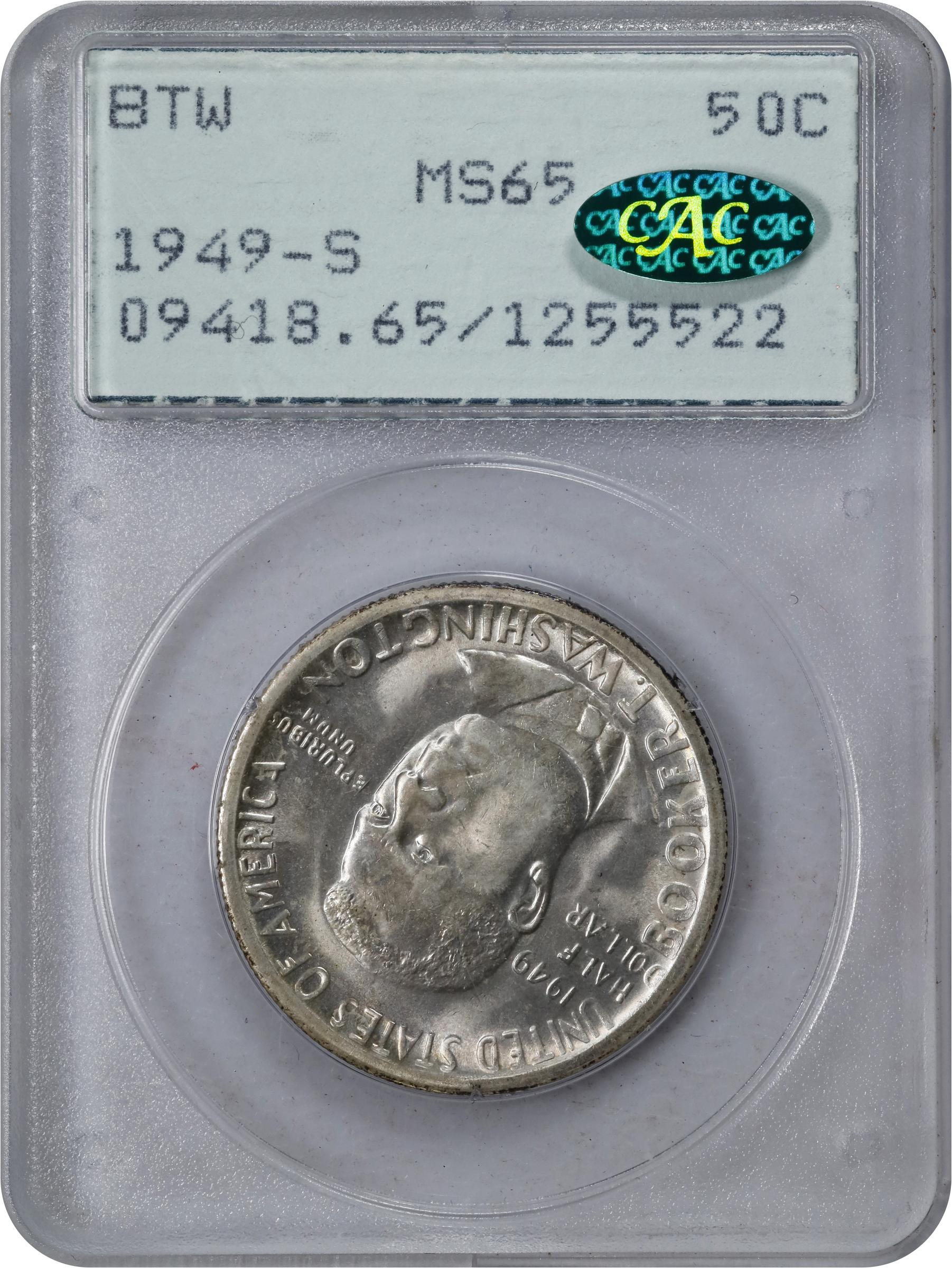 1949-S Booker T. Washington Memorial. MS-65 (PCGS). CAC. OGH