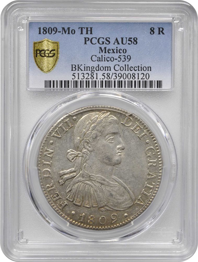 MEXICO. 8 Reales, 1809-Mo TH. Mexico City Mint. Ferdinand VII