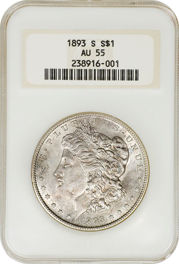 1893-S Morgan Silver Dollar. AU-55 (NGC). OH., AU55 - PCGS Auction