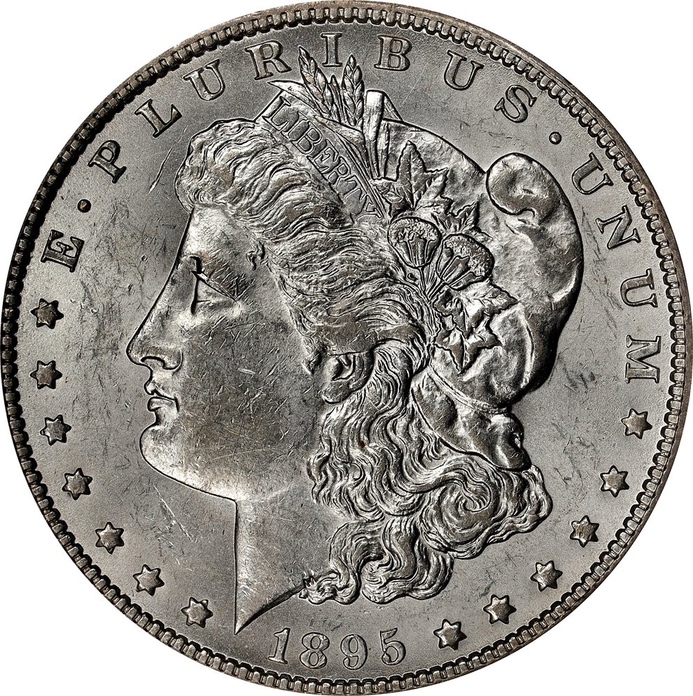 1895-O Morgan Silver Dollar. AU-58 (PCGS). CAC. OGH., AU58 - PCGS