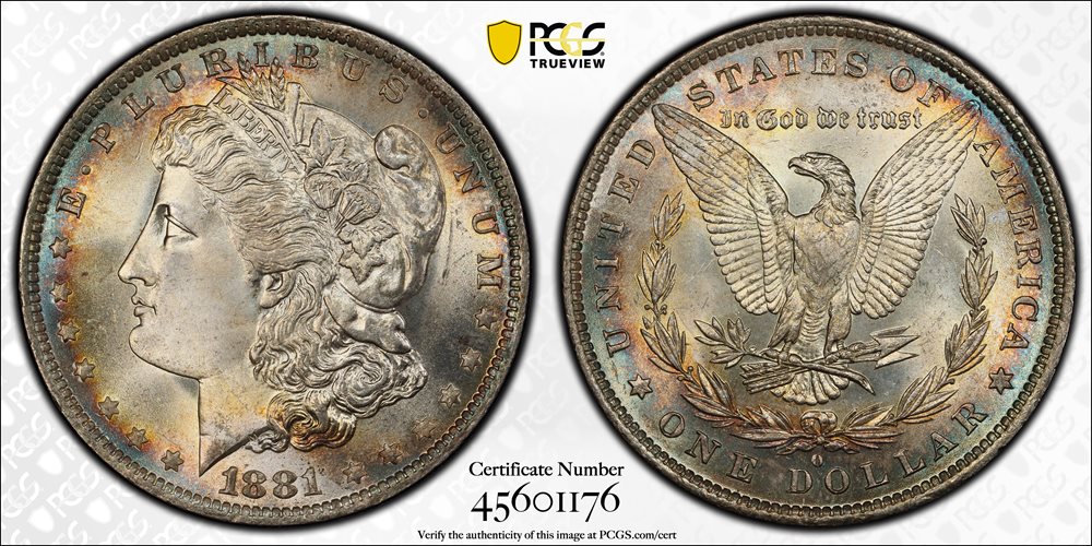1881-O Morgan Silver Dollar. MS-66 (PCGS)., MS66 - PCGS Auction Prices