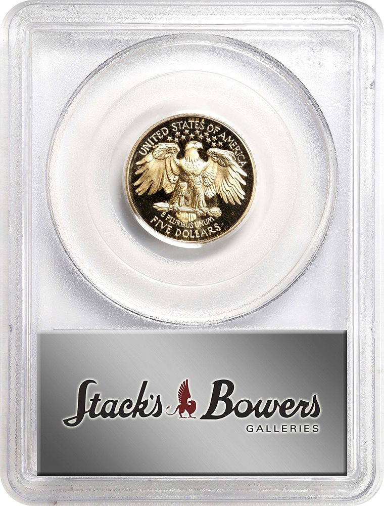 1999-W George Washington Death Bicentennial Gold $5. Proof-69 Deep