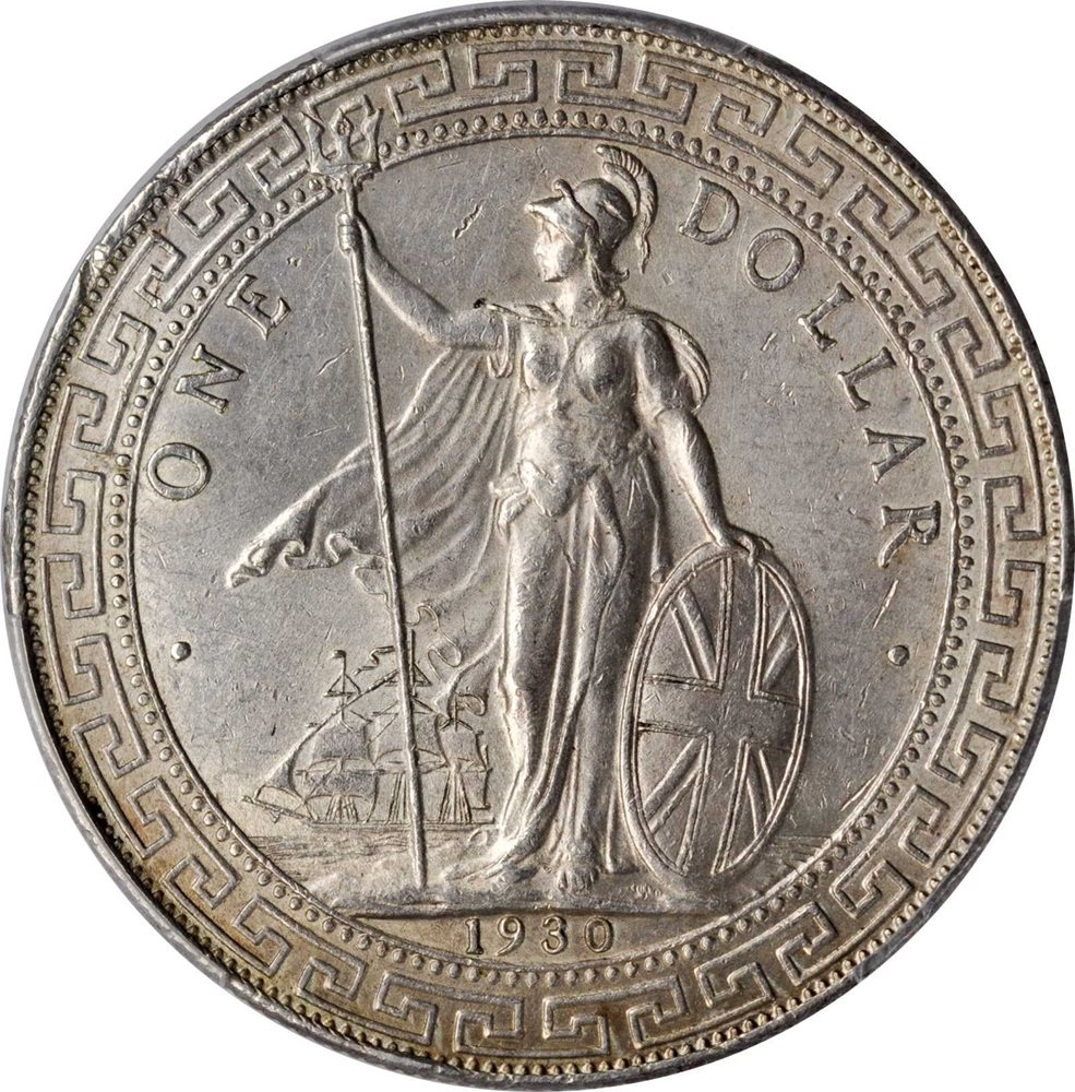 GREAT BRITAIN. Trade Dollar, 1930-B. Bombay Mint. PCGS MS-62