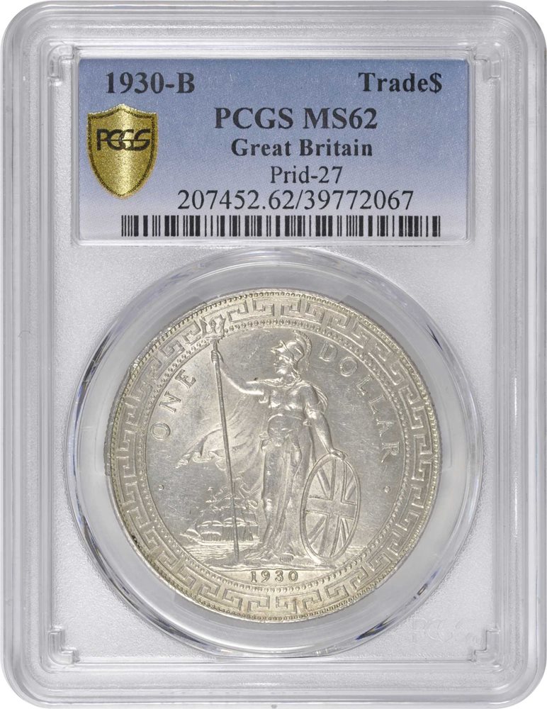 GREAT BRITAIN. Trade Dollar, 1930-B. Bombay Mint. PCGS MS-62
