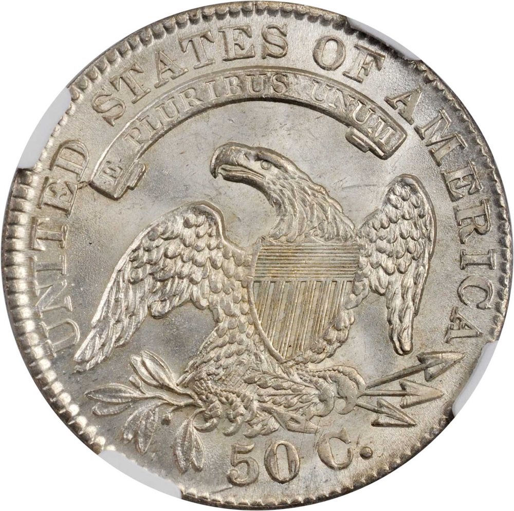 1833 Capped Bust Half Dollar. O-103. Rarity-2. MS-65 (NGC)., MS65