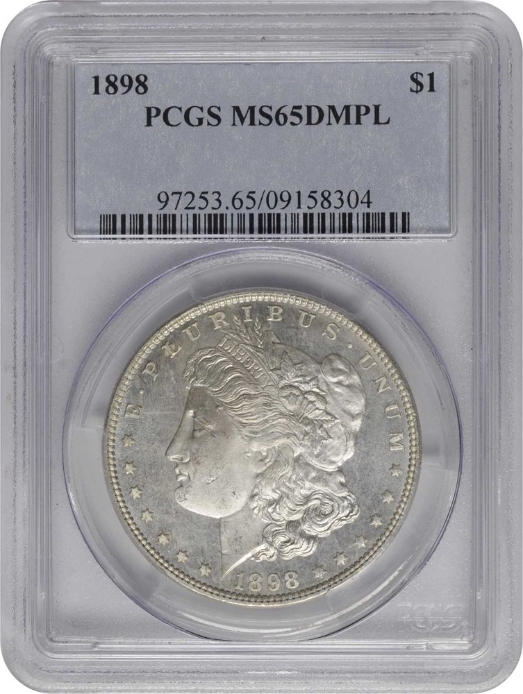 1898 Morgan Silver Dollar. MS-65 DMPL (PCGS)., MS65DMPL - PCGS