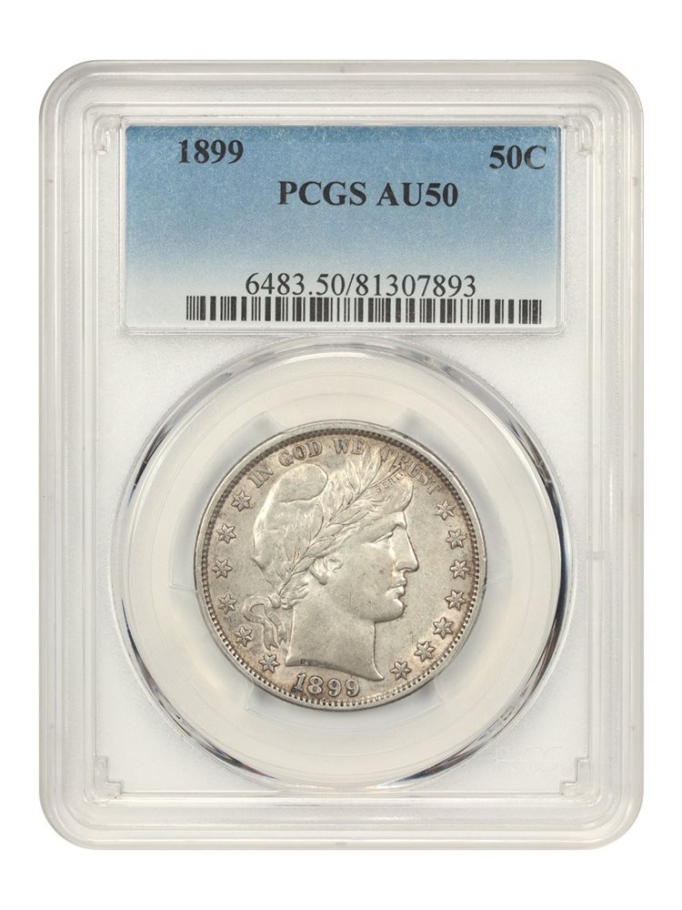 『PCGS PR62CAM』アメリカバーバーハーフダラー銀貨（1899年） PCGS PR62CAM』アメリカバーバーハーフダラー銀貨（1899年）