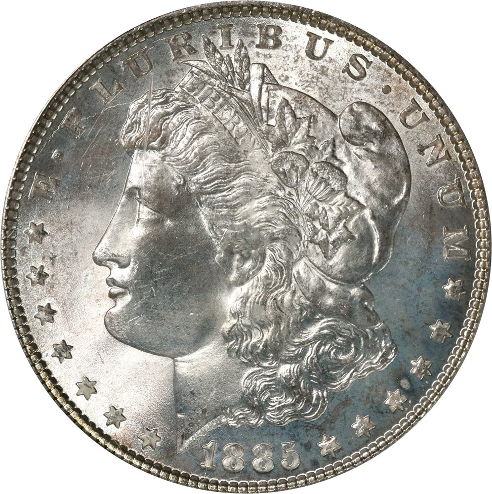 1885-O モルガンダラー PCGS MS66 Morgan dollar 銀 PCGS鑑定MS66】1885年 米国モルガンダラー モーガンダラー 銀貨