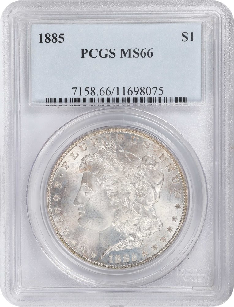 1885 Morgan Silver Dollar. MS-66 (PCGS)., MS66 - PCGS