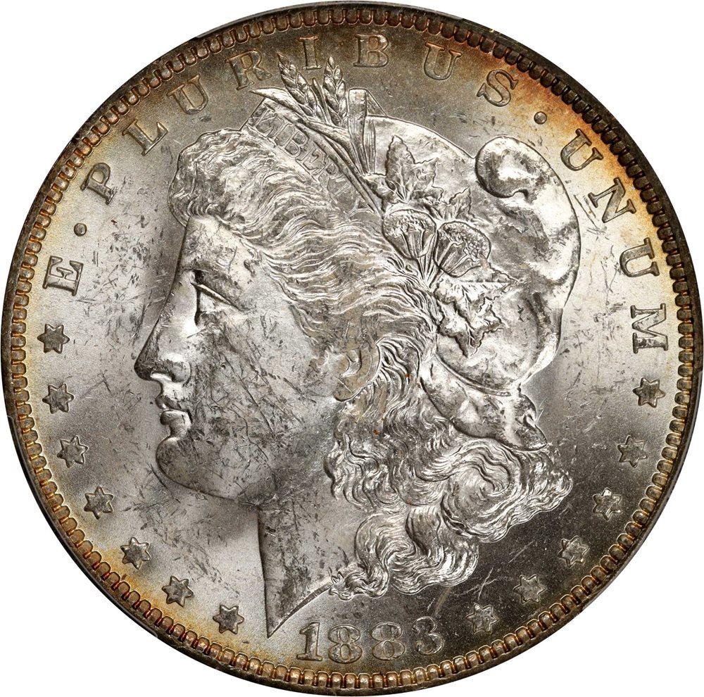1883-O Morgan Silver Dollar. MS-61 (PCGS)., MS61 - PCGS Auction Prices