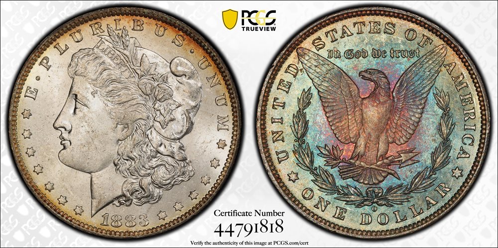1883-O Morgan Silver Dollar. MS-61 (PCGS)., MS61 - PCGS Auction Prices