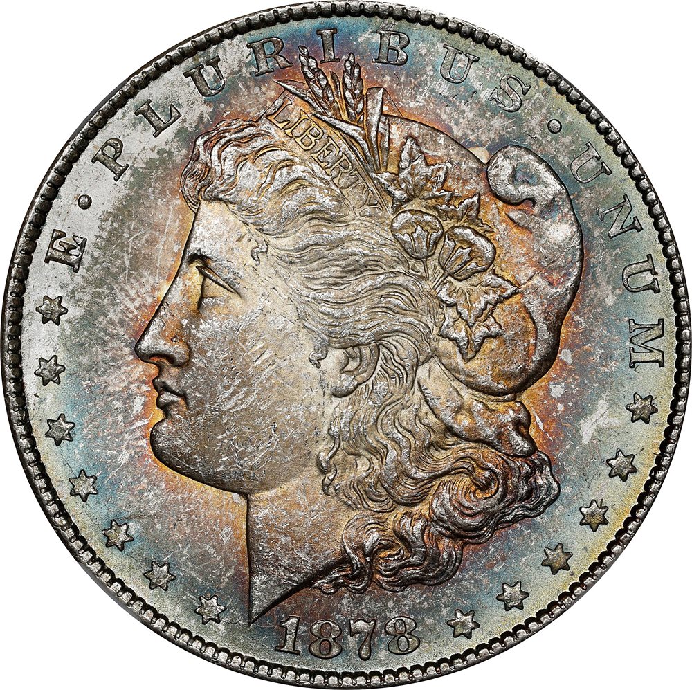 1883年 ポルトガル ルイス1世 5000レイス NGC MS62 1883年 ポルトガル