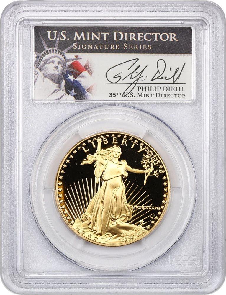 1987-W Gold Eagle $50 PCGS Proof 69 DCAM, PR69DCAM - PCGS Auction