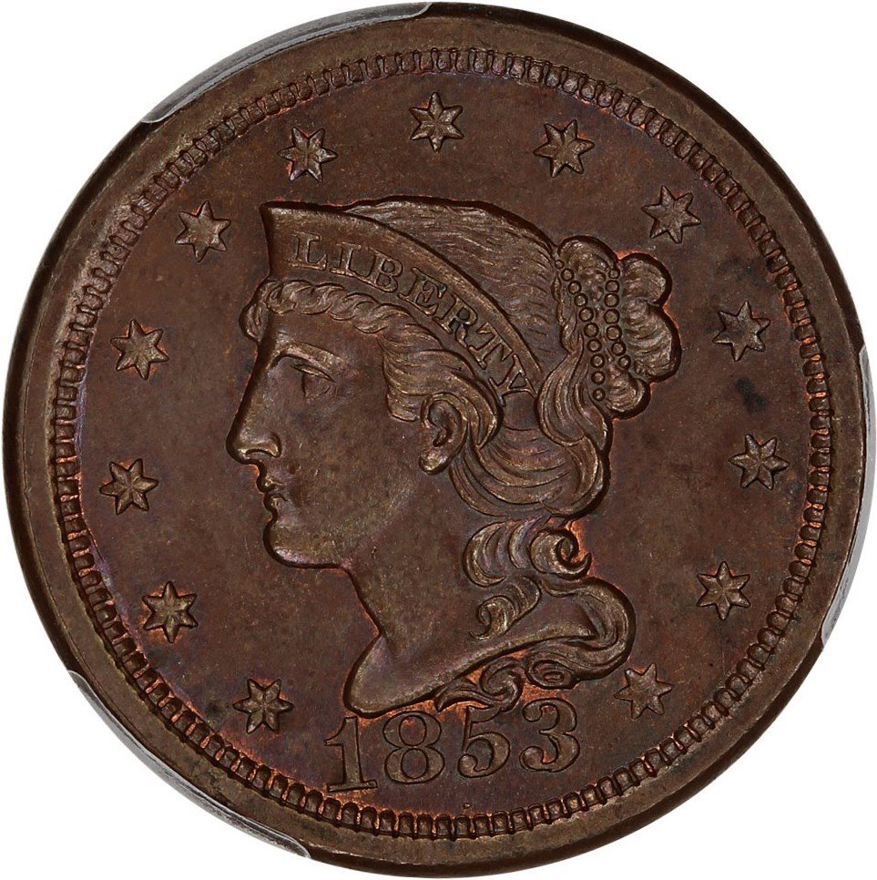 唯一鑑定)ルイ15世 演習 銅メダル PCGS 鑑定済み MS64BN