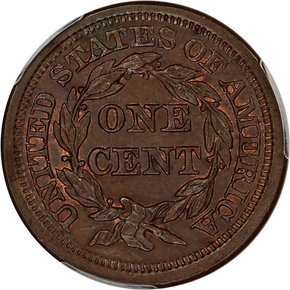 1853 1c PCGS/CAC MS64 BN, MS64BN - PCGS Auction Prices