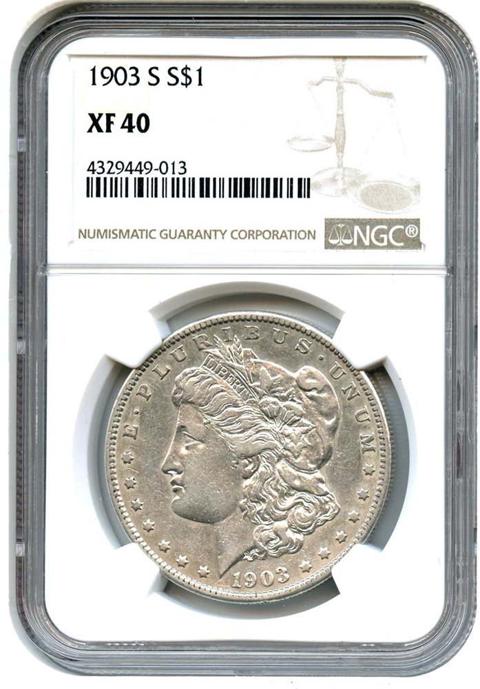 1903-S $1 NGC XF40, XF40 - PCGS Auction Prices