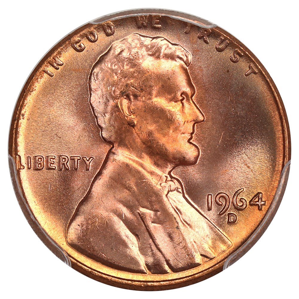 1964-D 1c PCGS MS67 RD, MS67RD - PCGS Auction Prices