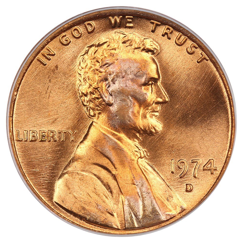 1974-D 1c PCGS MS67 RD, MS67RD - PCGS Auction Prices