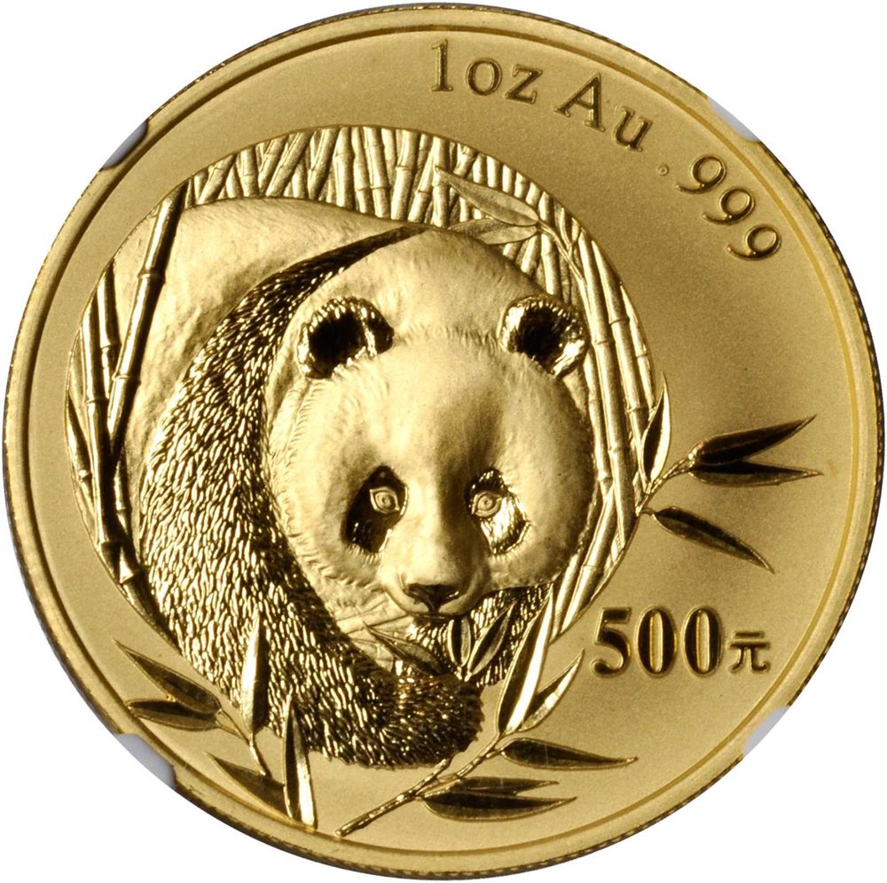 CHINA. 500 Yuan, 2003. Panda Series. NGC MS-69., MS69 - PCGS Auction Prices
