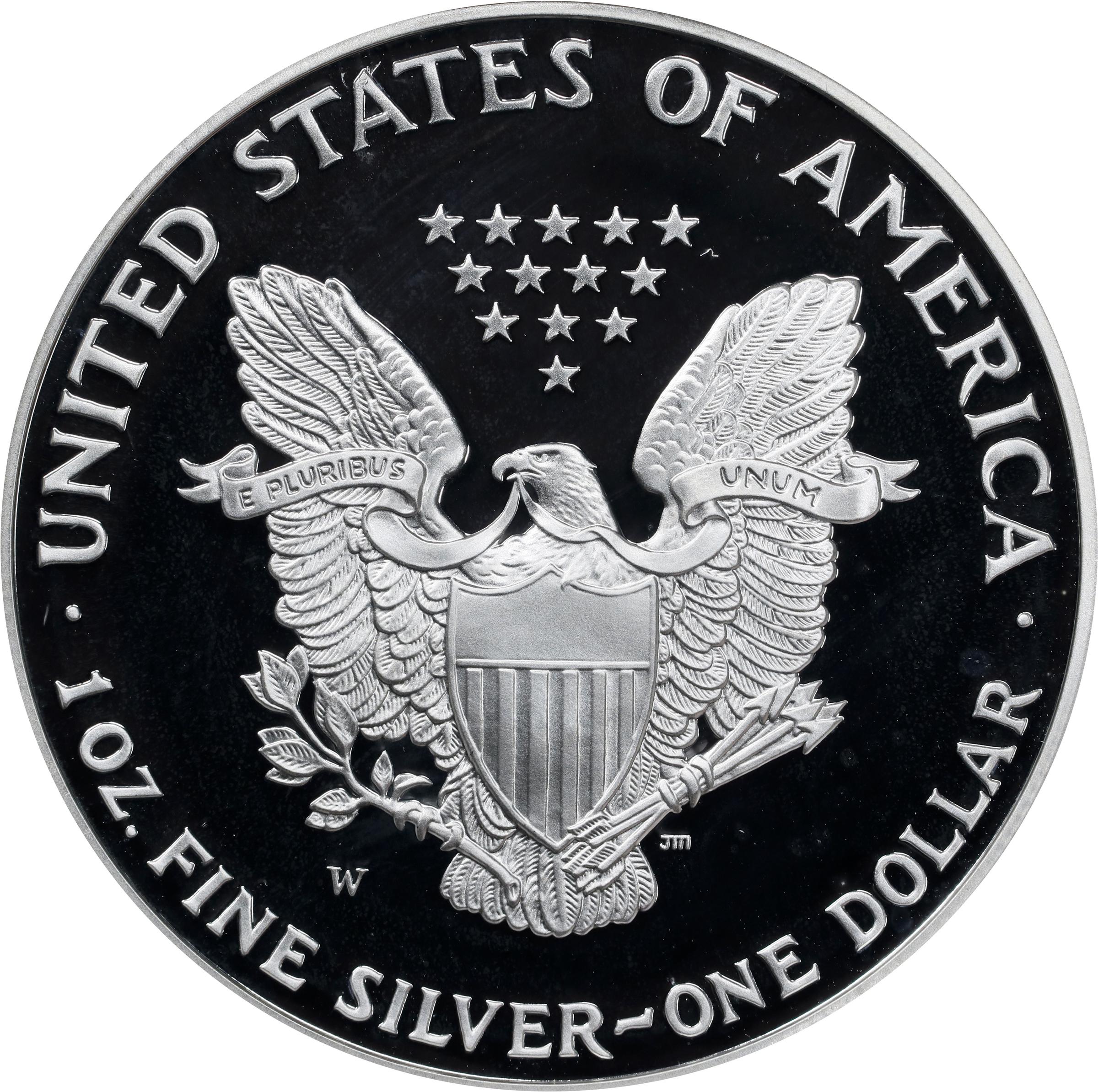 2001-W Silver Eagle. Proof-69 Ultra Cameo (NGC)., PR69DCAM - PCGS