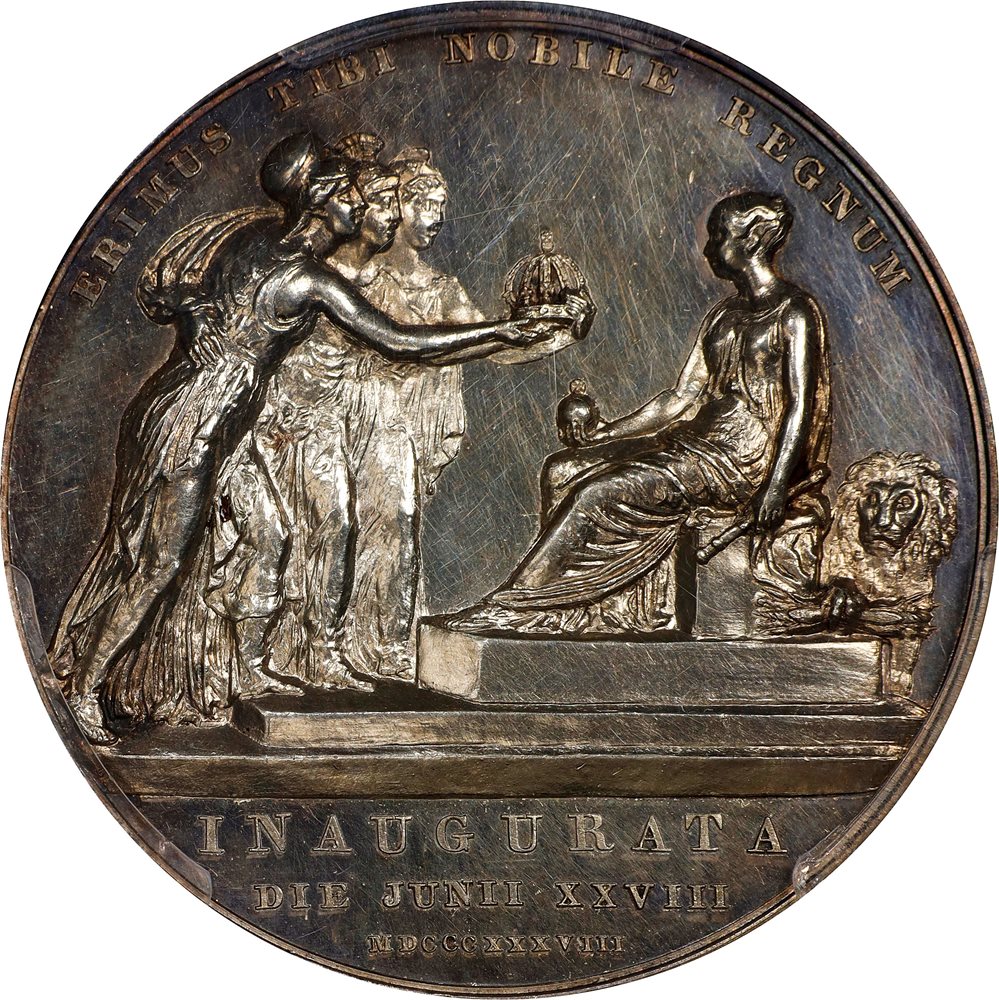 希少メダル GREAT BRITAIN. Victoria Coronation Silver Medal, 1838. London Mint