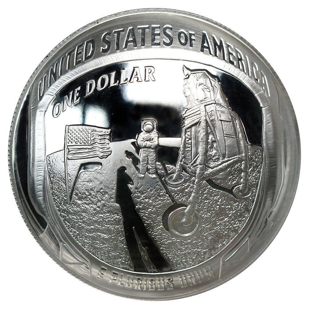 2019-P Apollo 11 $1 PCGS Proof 70 DCAM (First Strike), PR70DCAM