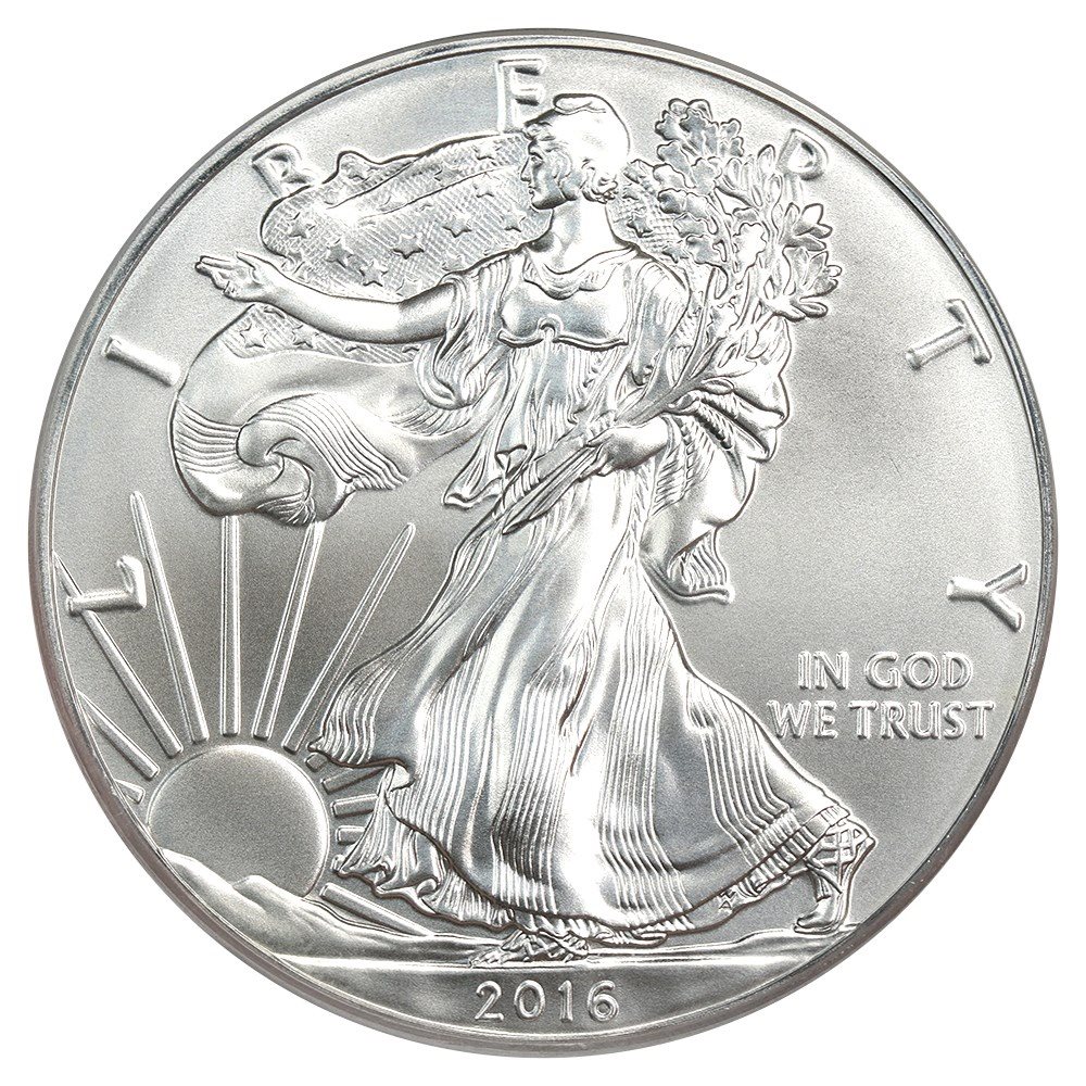 2016 Silver Eagle $1 PCGS MS70 (30th Anniversary, First Strike