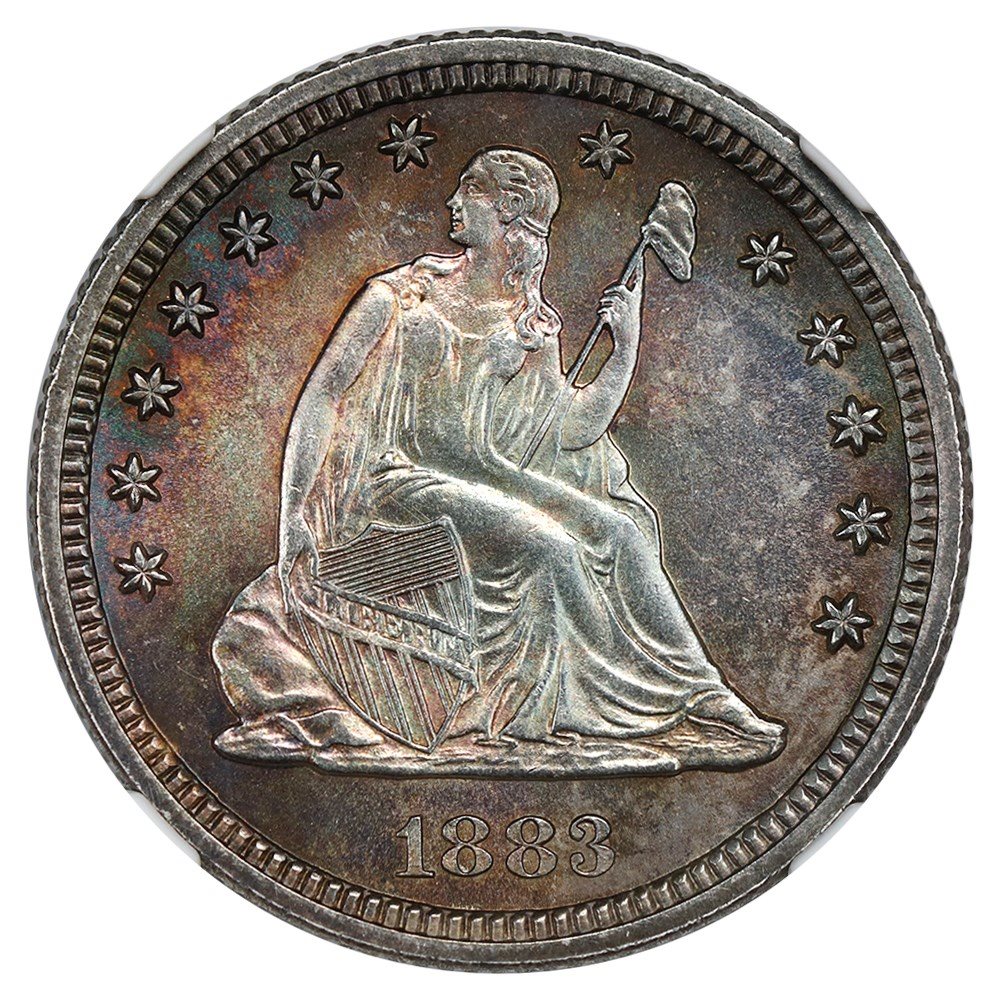 1883 25c NGC MS65, MS65 - PCGS Auction Prices