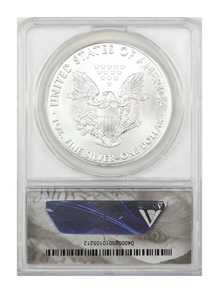 2018 Silver Eagle $1 ANACS MS70 (First Strike), MS70 - PCGS
