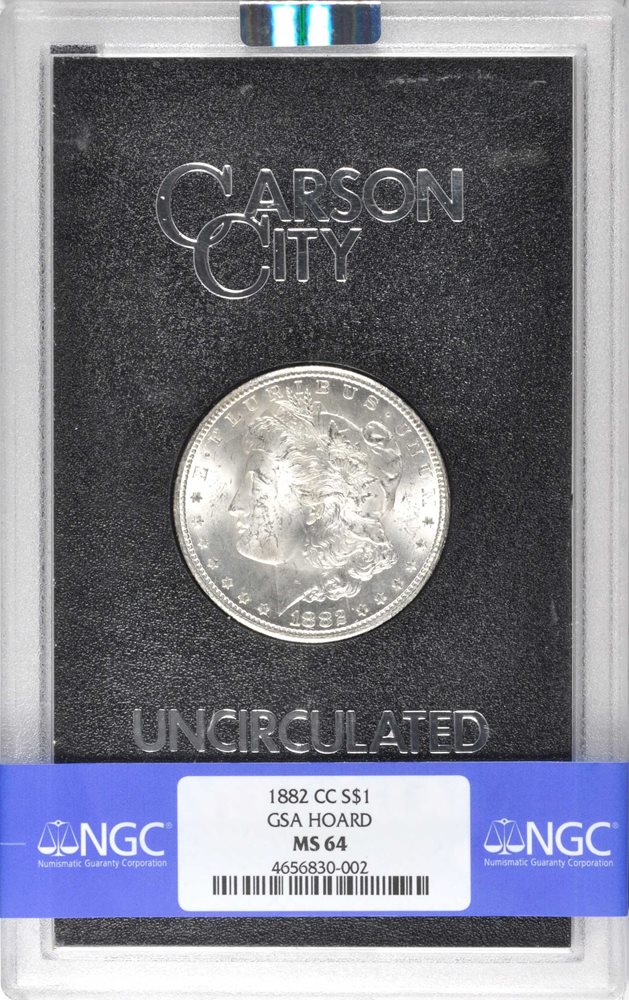 1882-CC GSA Morgan Silver Dollar. MS-64 (NGC)., MS64 - PCGS