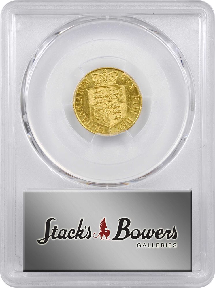 GREAT BRITAIN. 1/2 Sovereign, 1818. London Mint. George III. PCGS