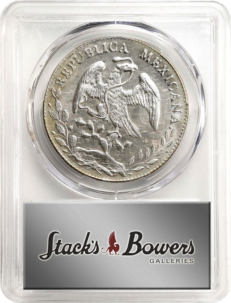 ミネラNo.1.13.17.23.50.54.68.74.75.80.86.91 MEXICO. 8 Reales, 1886-Ca MM. Chihuahua Mint. PCGS MS-63., MS63
