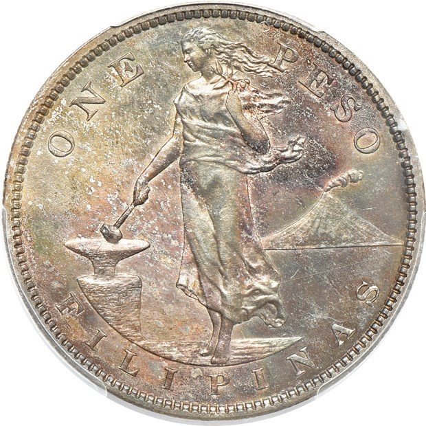 Philippines - 1908 peso - PCGS PR-62, MS62 - PCGS Auction Prices