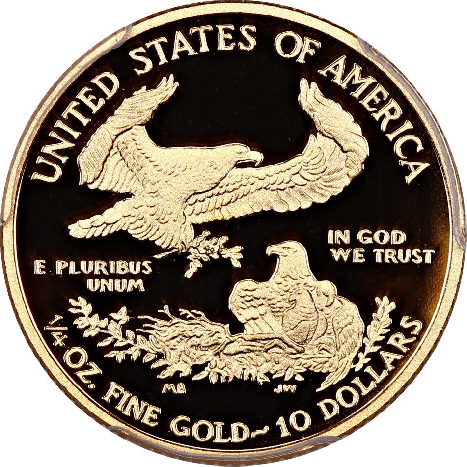 2012-W Gold Eagle $10 PCGS Proof 69 DCAM (First Strike), PR69DCAM