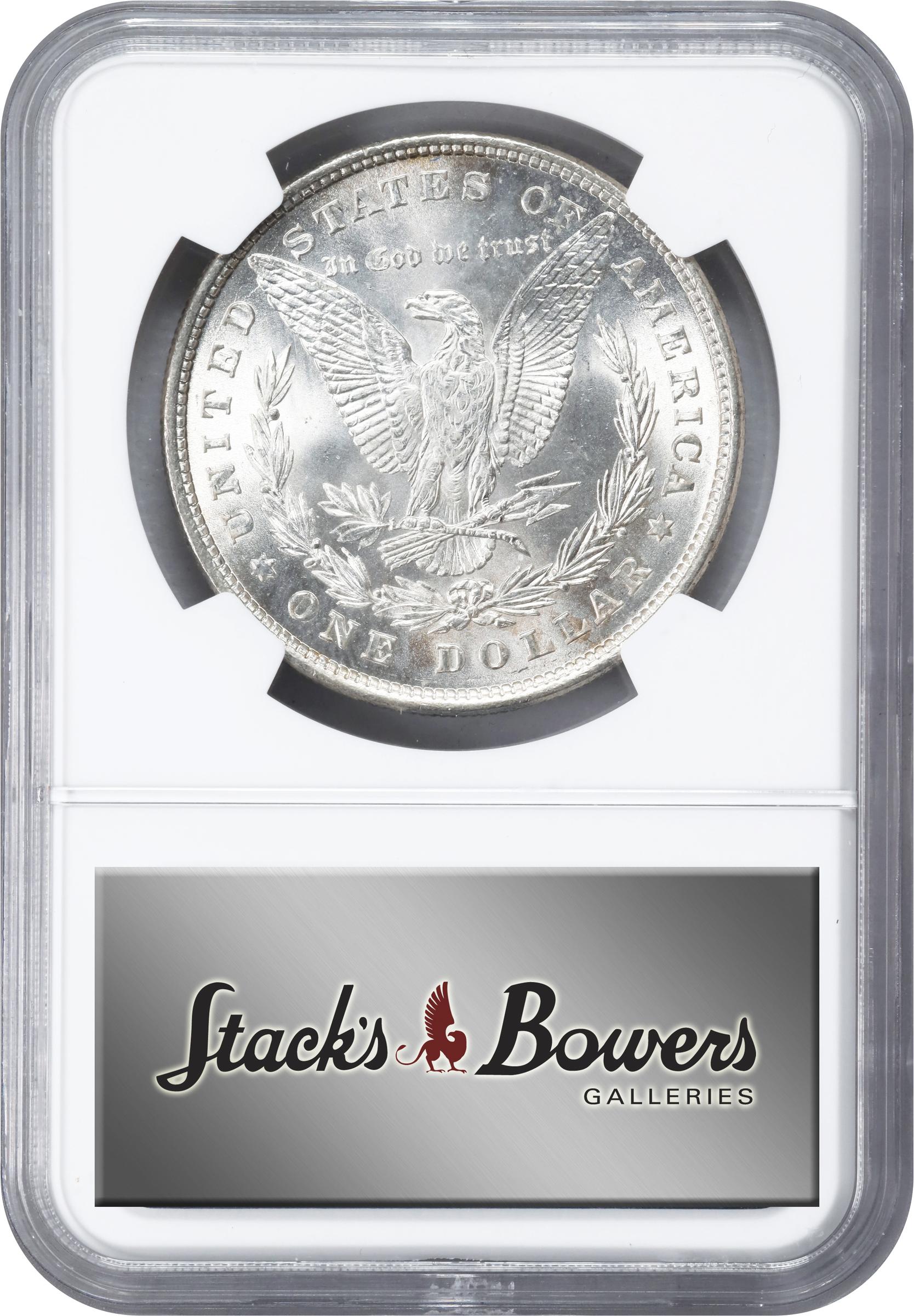 1878 Morgan Silver Dollar. 8 Tailfeathers. MS-64+ (NGC)., MS64+