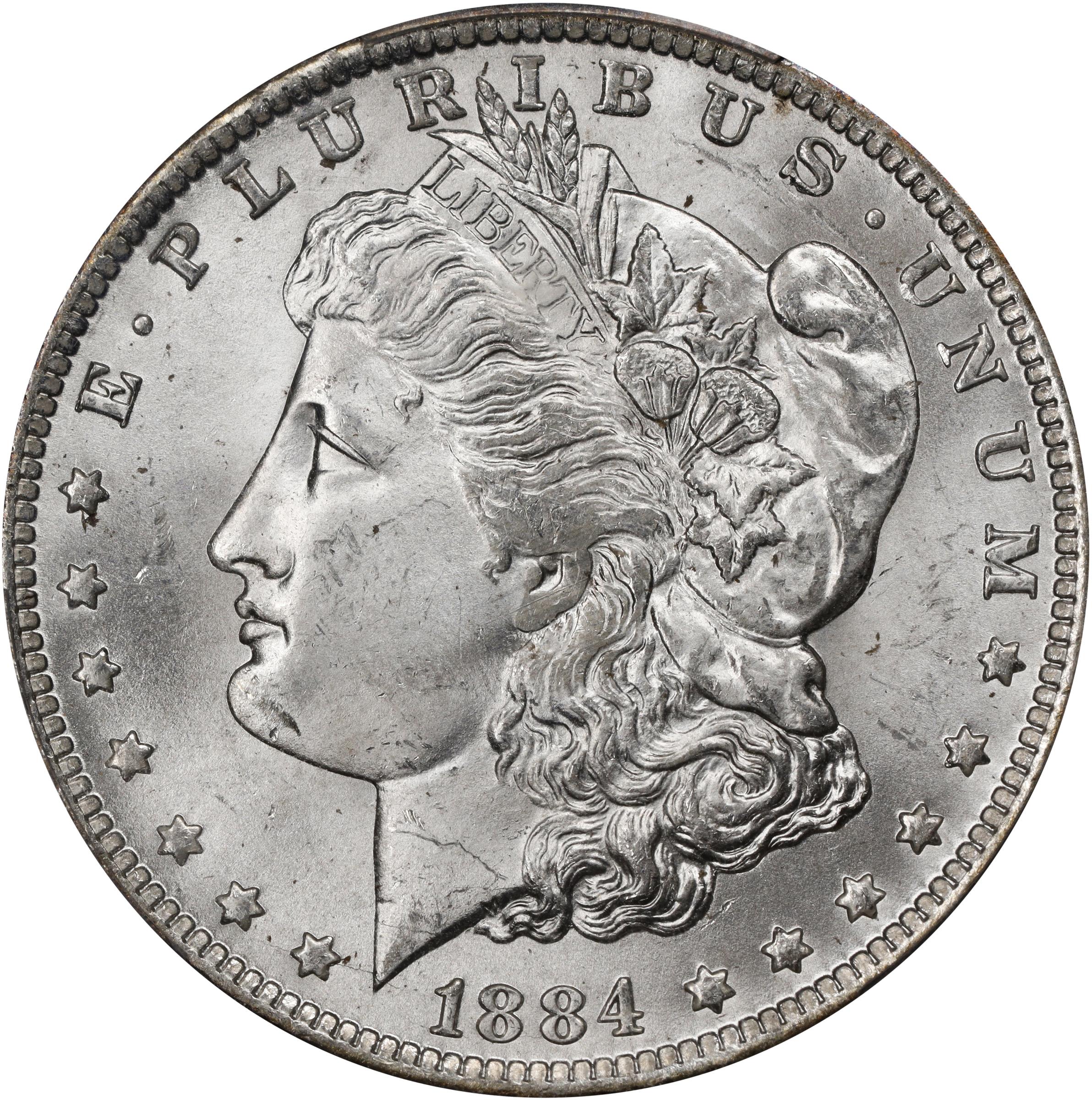 1884-O Morgan Silver Dollar. MS-64 (PCGS)., MS64 - PCGS Auction Prices