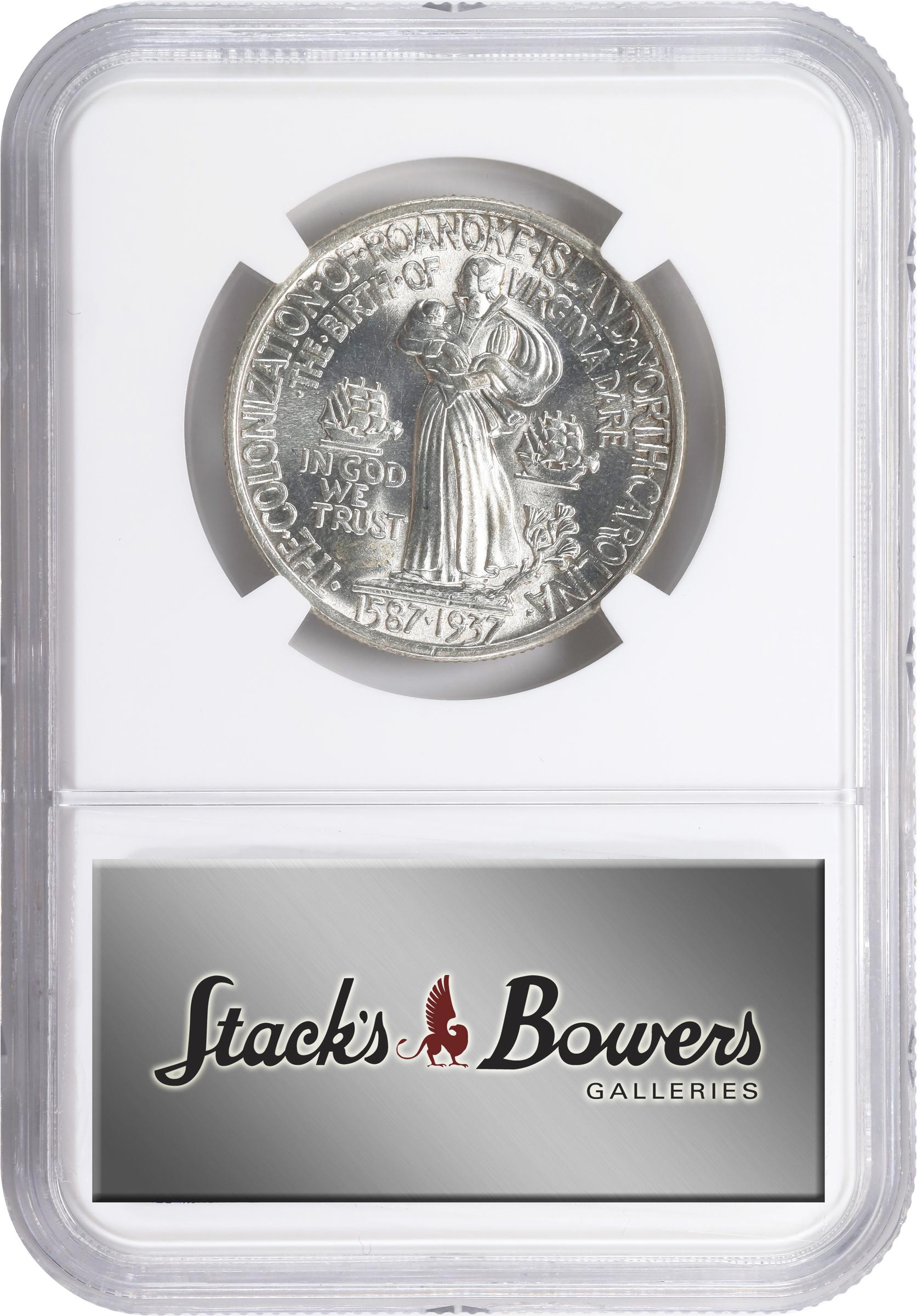 1937 Roanoke, North Carolina 350th Anniversary. MS-64 (NGC)., MS64