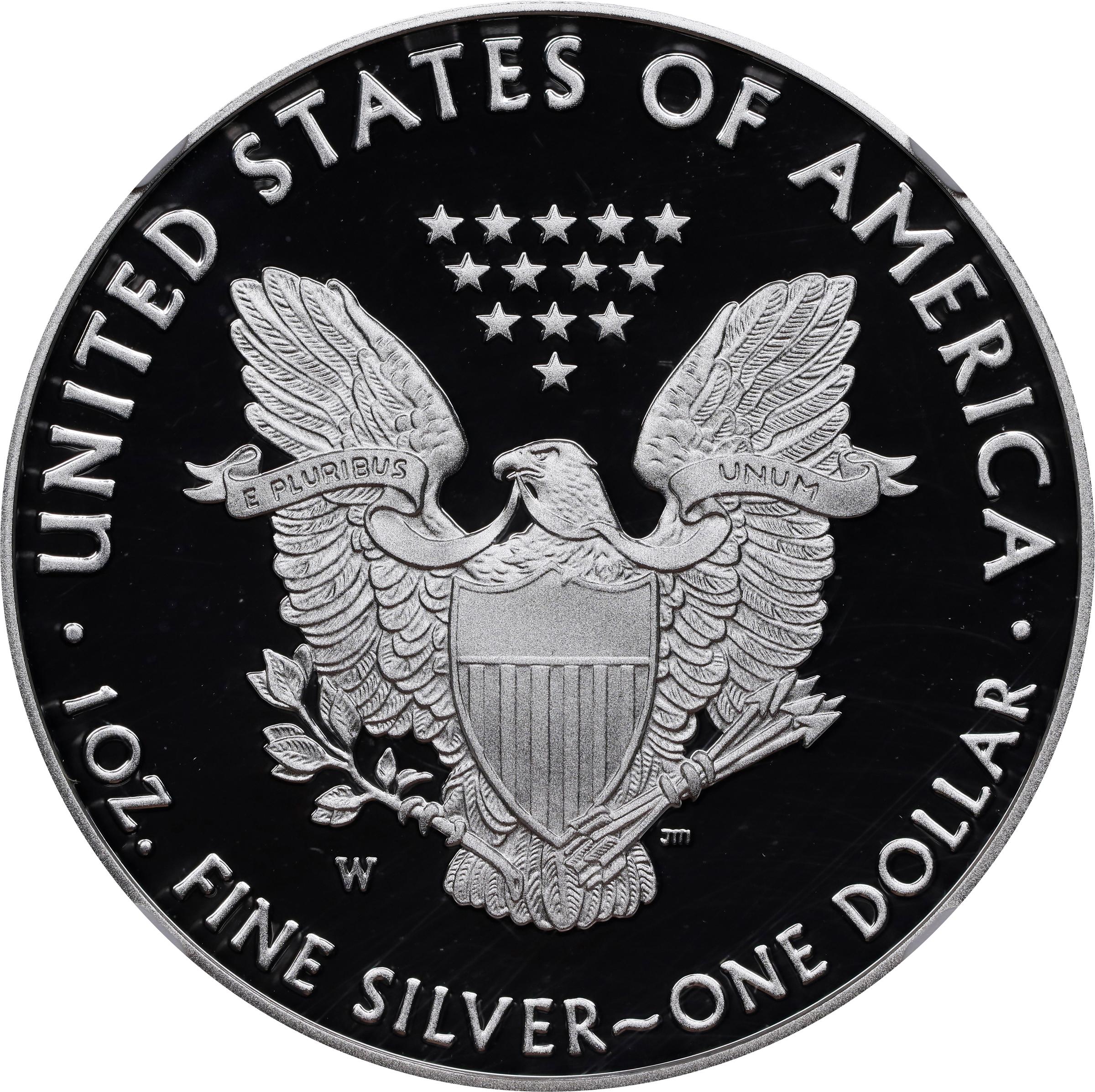 2020-W Silver Eagle. 75th Anniversary of the End of World War II