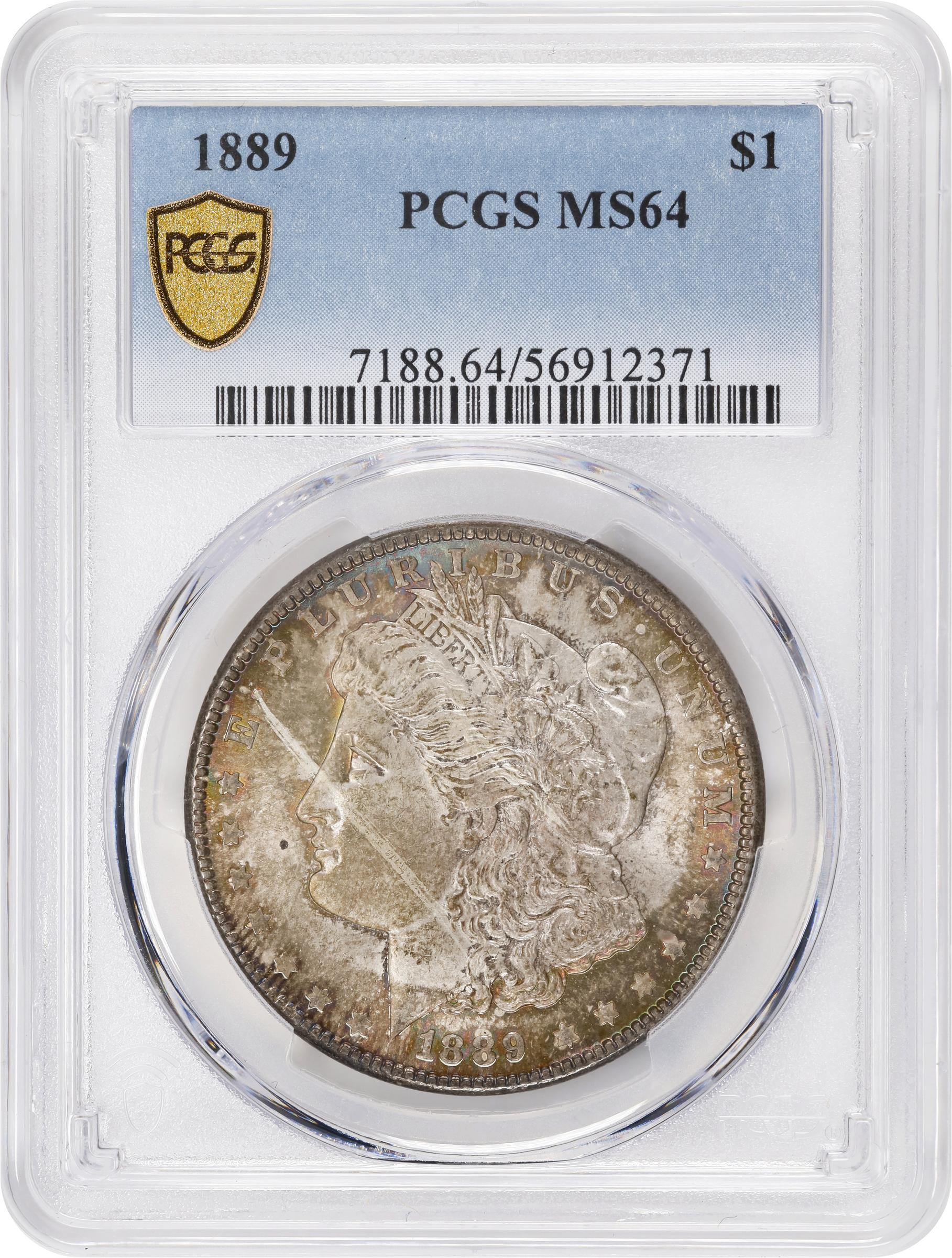 1889 Morgan Silver Dollar. MS-64 (PCGS)., MS64 - PCGS Auction Prices