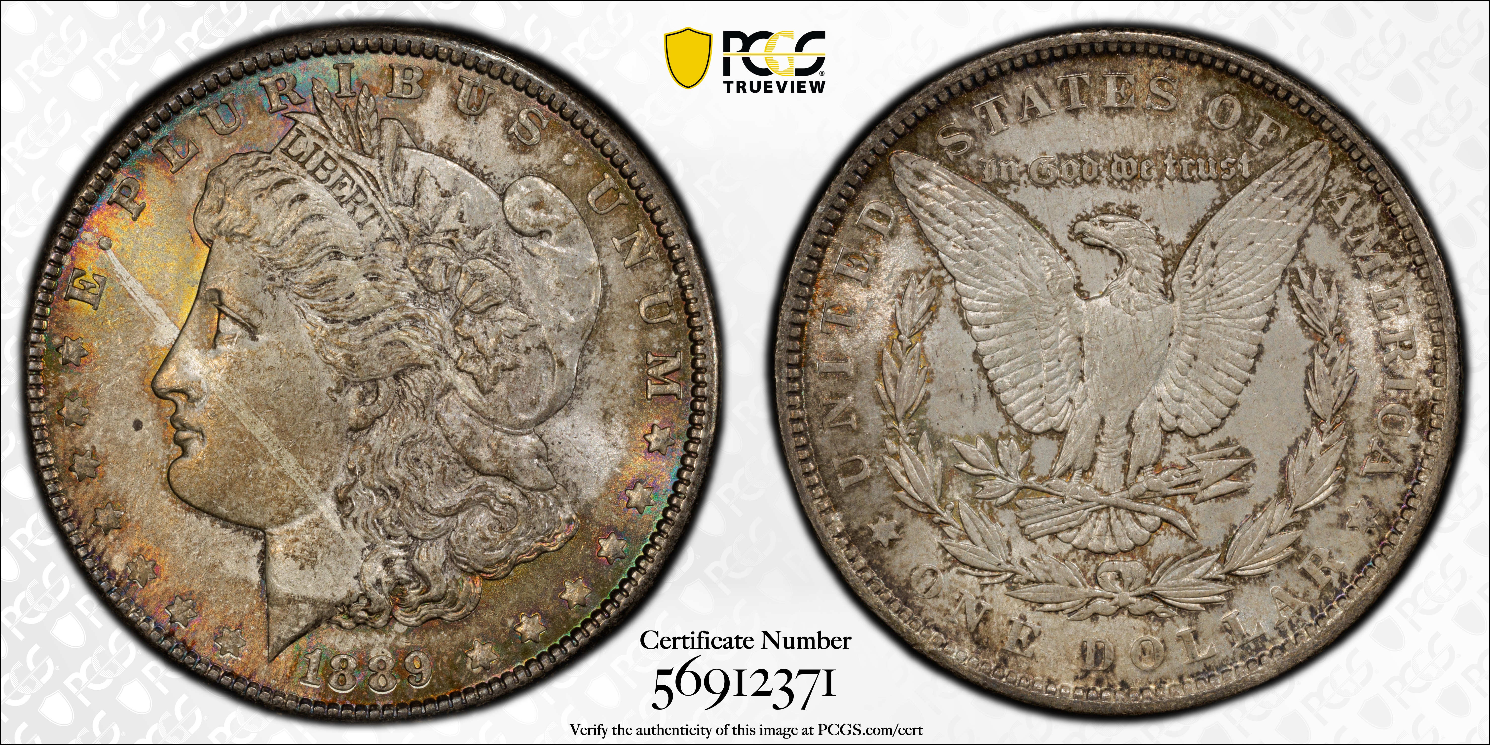 1889 Morgan Silver Dollar. MS-64 (PCGS)., MS64 - PCGS Auction Prices