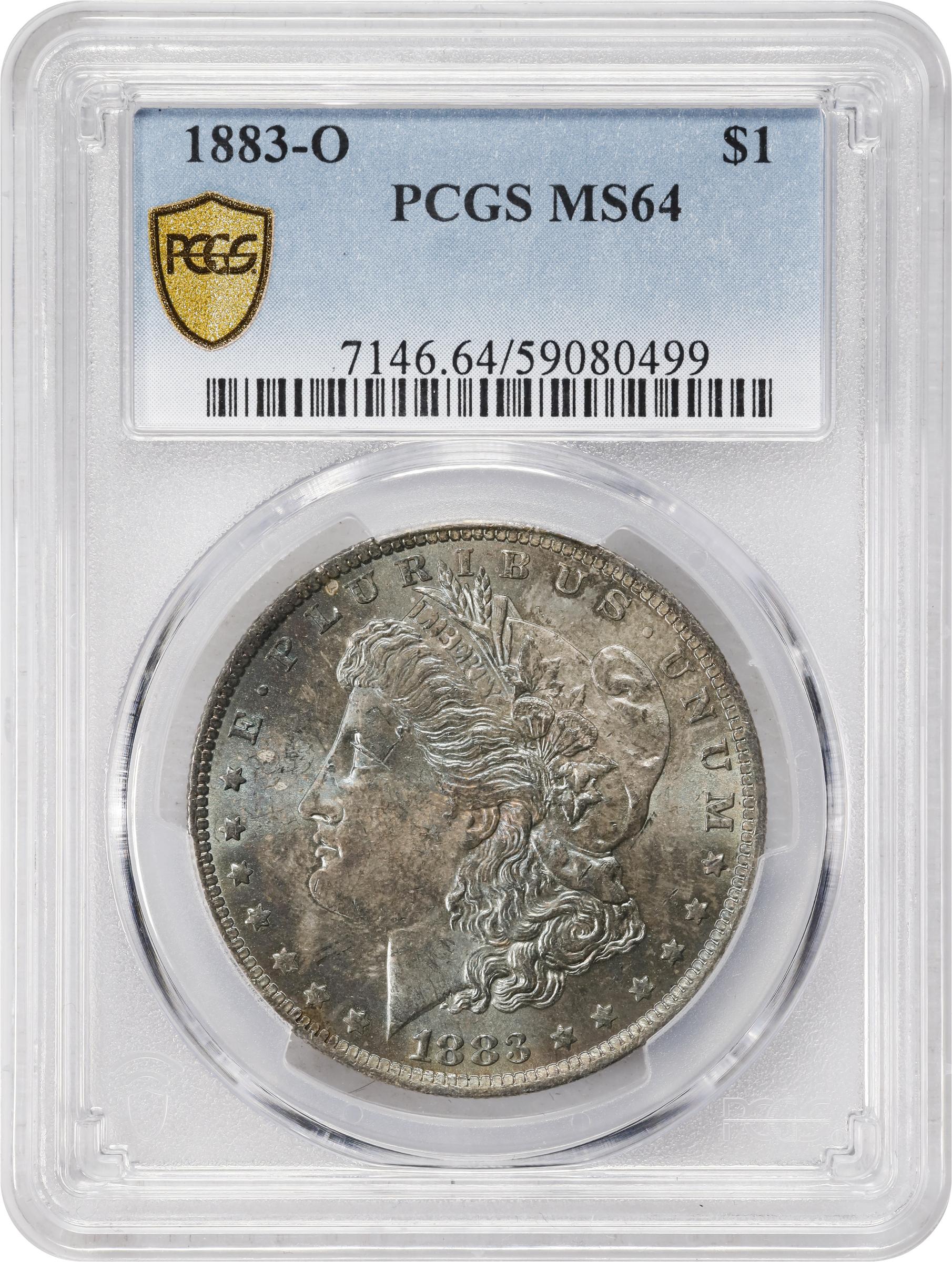 1883-O Morgan Silver Dollar. MS-64 (PCGS)., MS64 - PCGS Auction Prices
