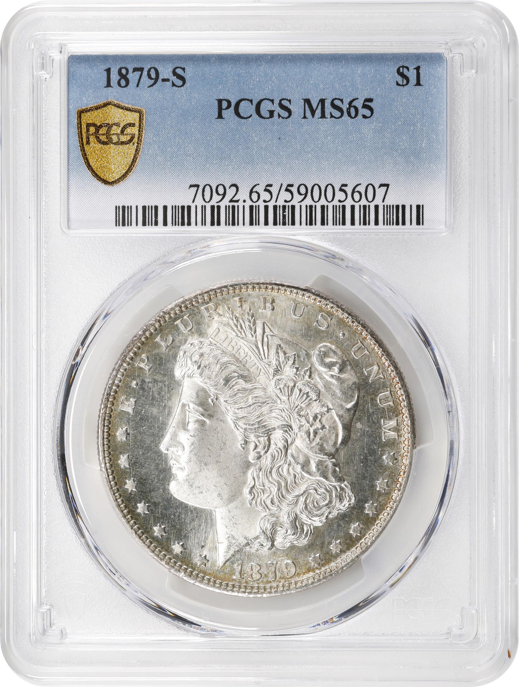 1879-S モルガンダラー銀貨・ドル MS65 PCGS認証 アメリカ 065 1879-S モルガンダラー銀貨・ドル MS65 PCGS認証 アメリカ 065 1893年