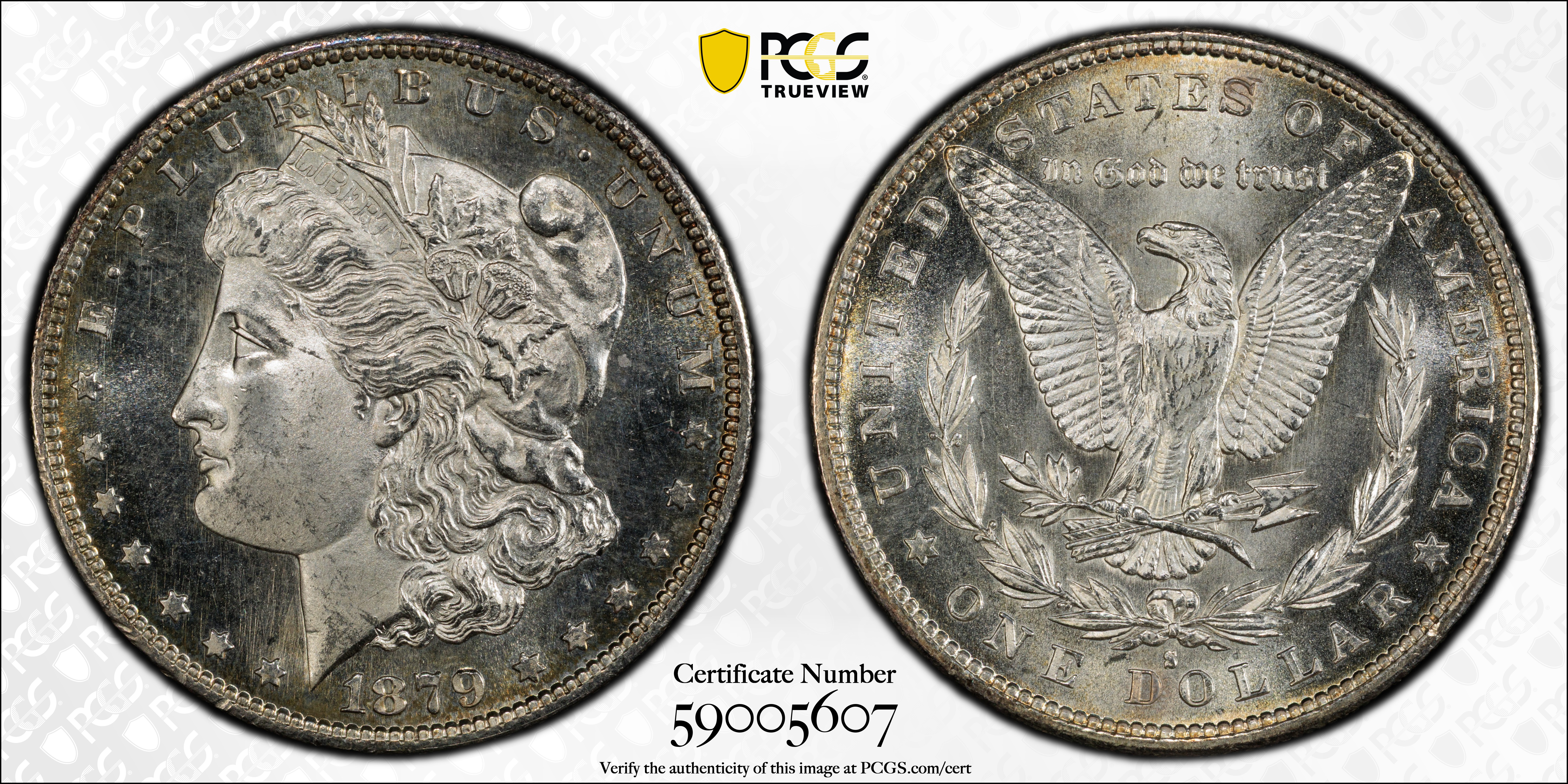 1879-S Morgan Silver Dollar. MS-65 (PCGS)., MS65 - PCGS Auction Prices