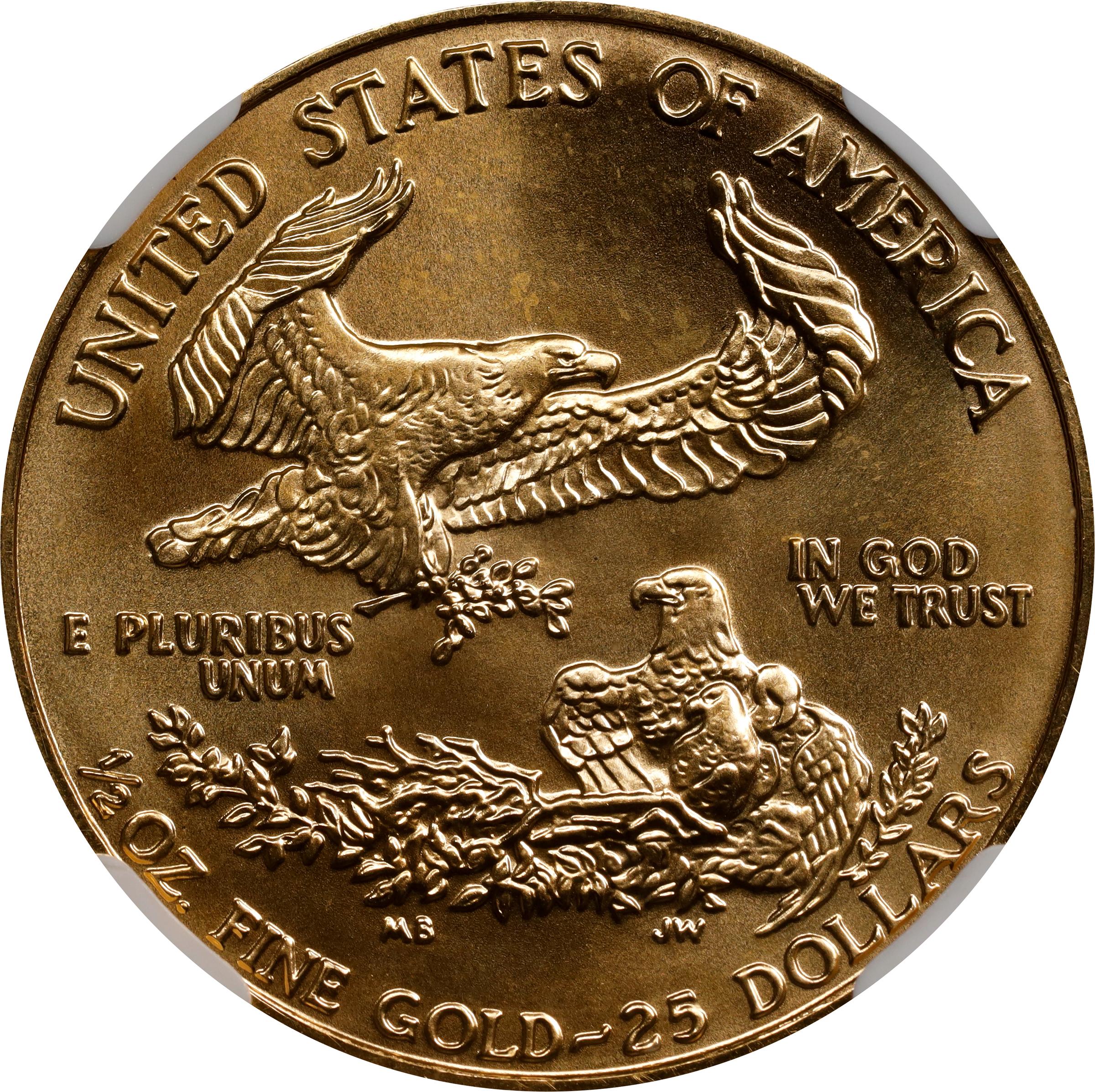 1990 Half-Ounce Gold Eagle. MS-69 (NGC)., MS69 - PCGS Auction Prices