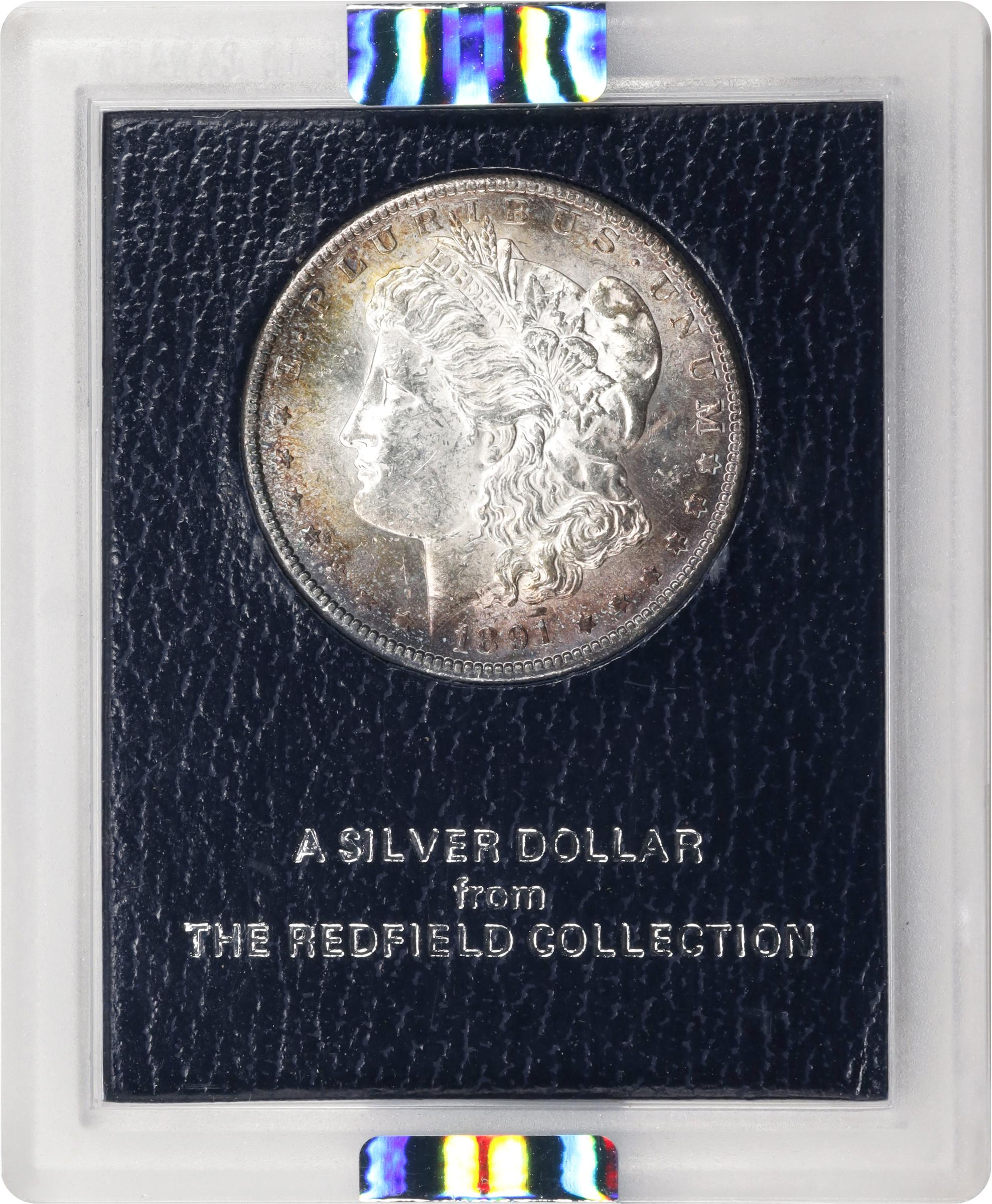 1891-S Redfield Morgan Silver Dollar. MS-62 (NGC)., MS62 - PCGS