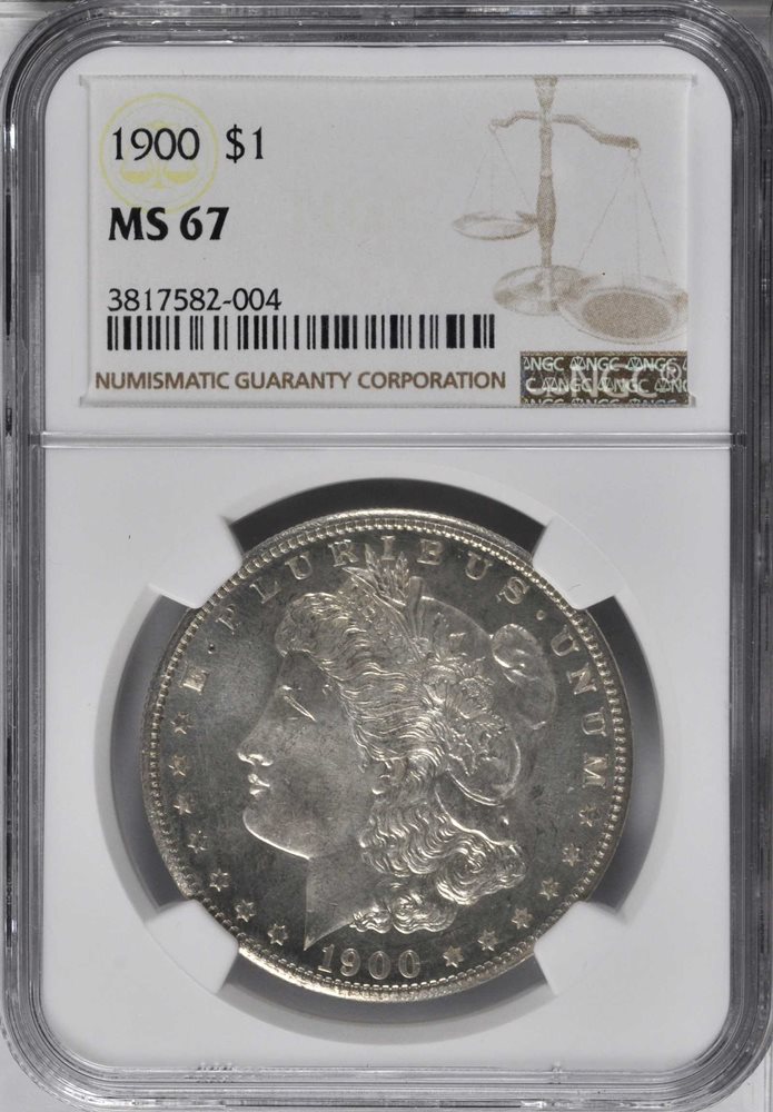 1900 Morgan Silver Dollar. MS-67 (NGC)., MS67 - PCGS Auction Prices
